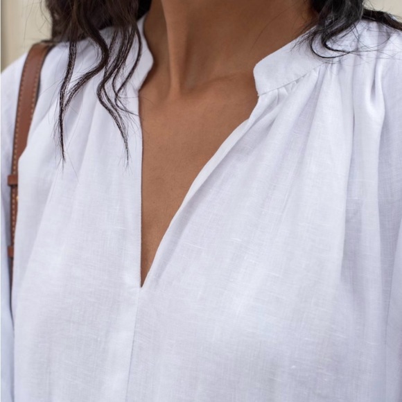 Buttercup Yellow Maxi Dress Balloon Sleeves 100% Linen XL - Picture 6 of 14